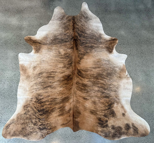Large Cowhide in Brown Brindle
