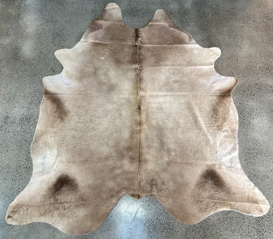 Large Cowhide Rug in Champagne