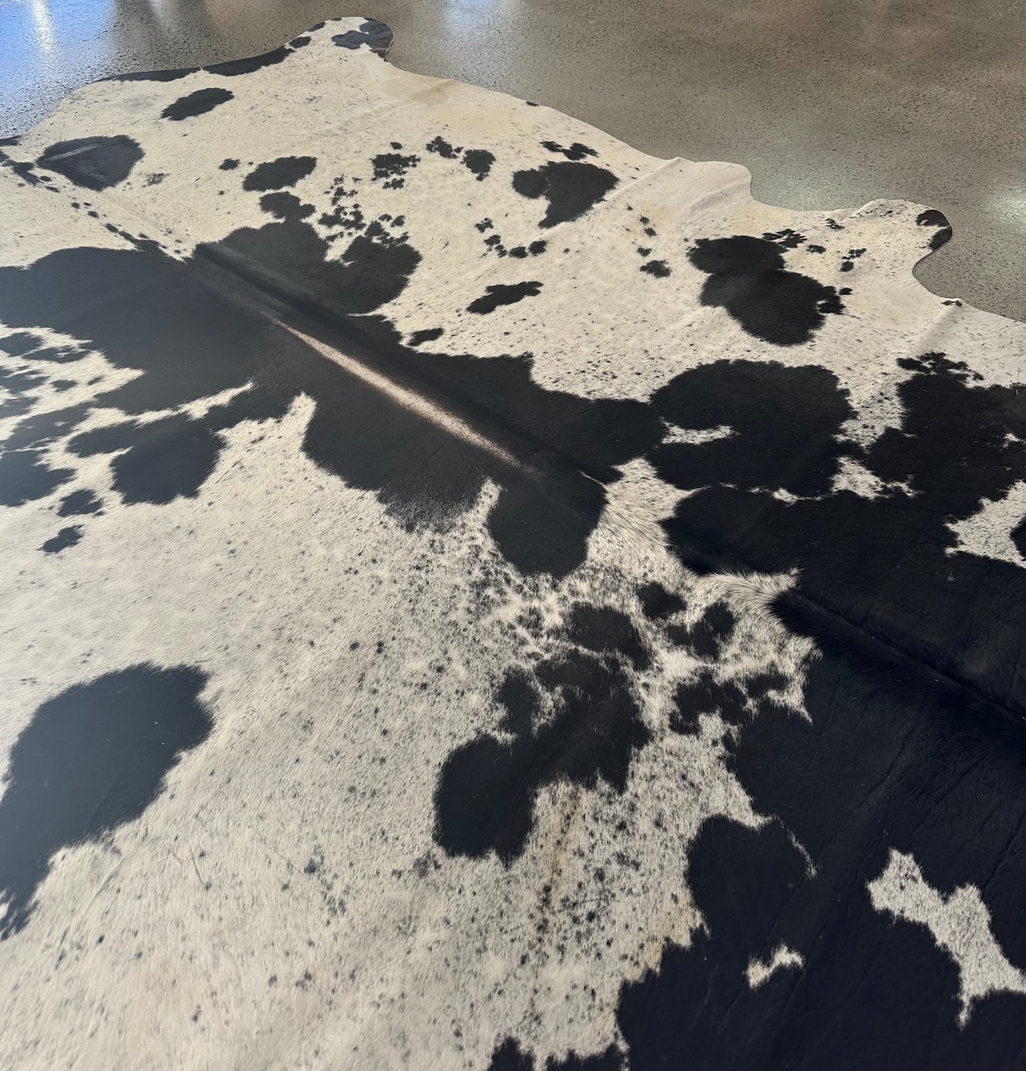Large Black & White Cowhide