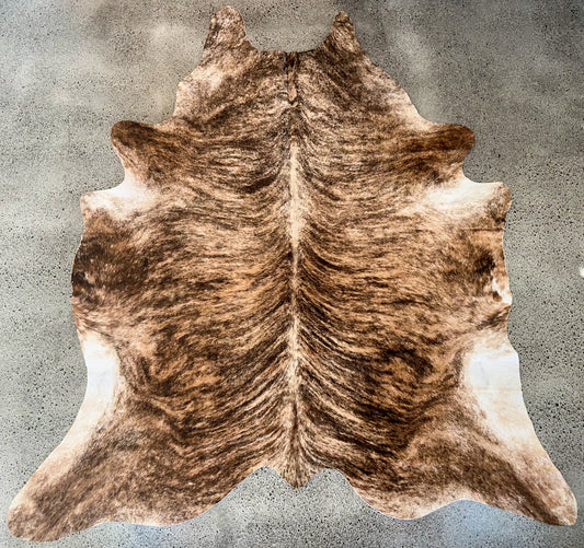 Large Cowhide in Brown Brindle