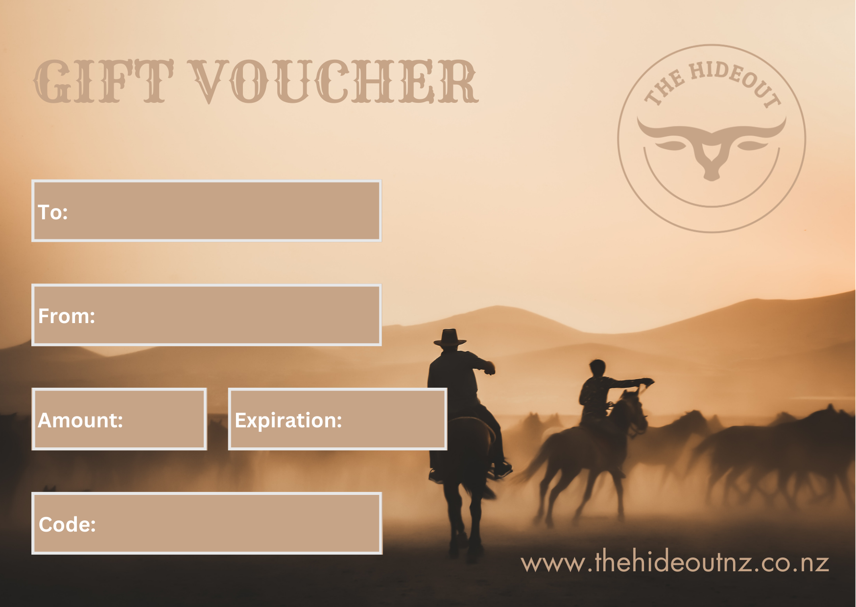 The Hideout Gift Voucher