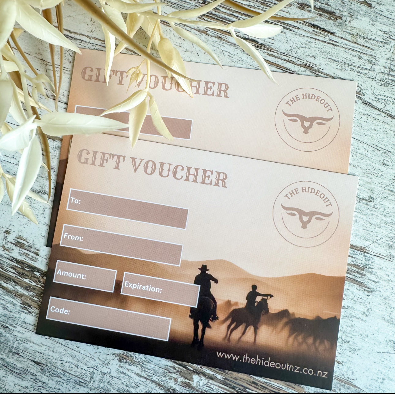 Hideout Gift voucher