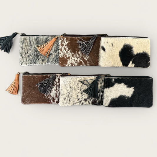 Cowhide Purse with Tassel