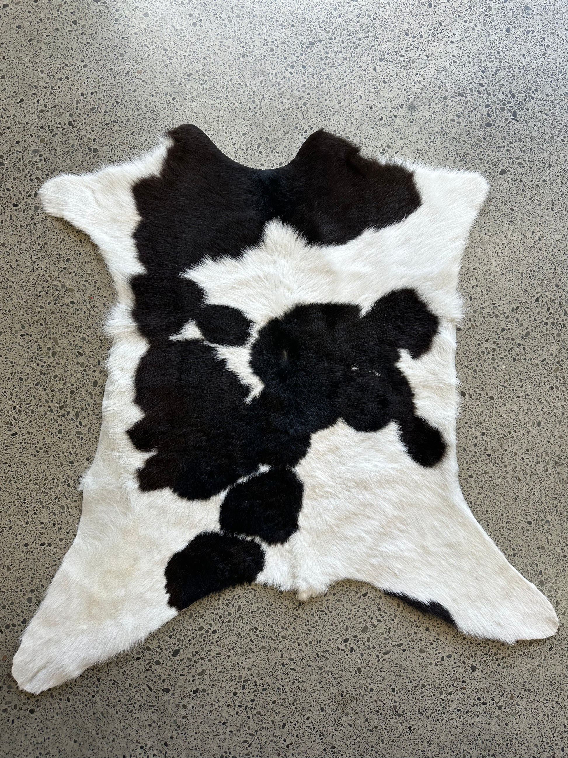 Premium calfskin in black and white