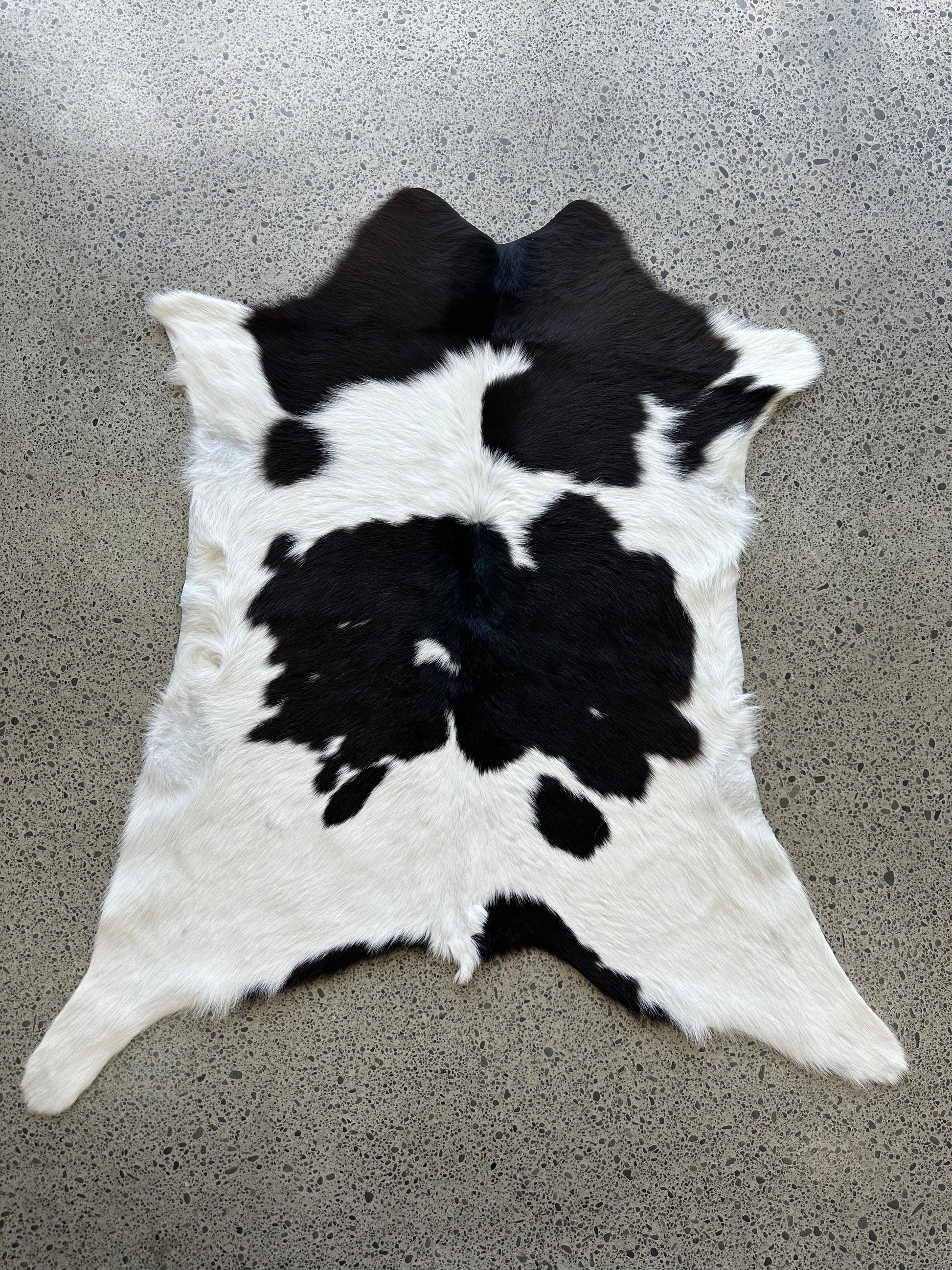 Premium calfskin in black and white