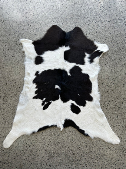 Premium calfskin in black and white