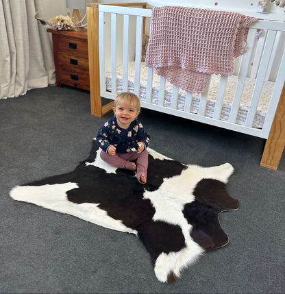 Premium calfskin brown and white